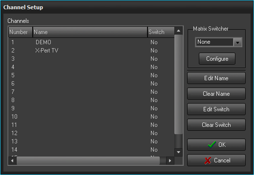 Channel Setup